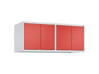 opzetkast,v. locker,4vak.,vak B 300mm,HxBxD 500x1200x500mm,vleugeldeur - 1