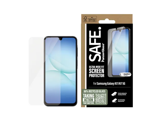 PanzerGlass SAFE. by Screen Protector Samsung Galaxy A17 | A17 5G |
