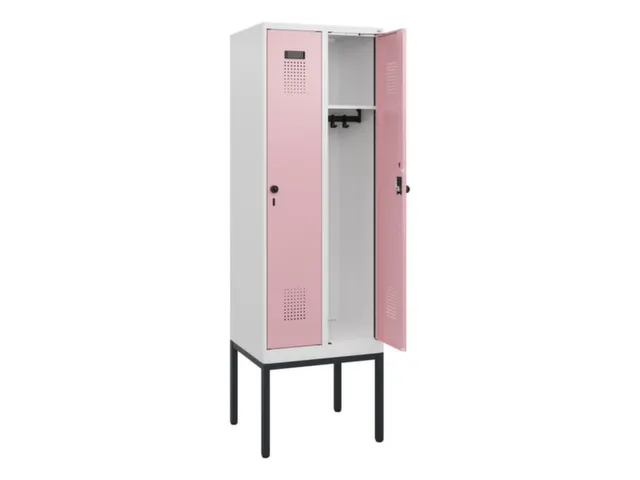 schoollocker,HxBxD 1950x600x500mm,2vak,vak B 300mm,draaigrendel