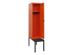locker met bank,HxBxD 1950x400x815mm,1vak,vak B 400mm,draaigrendel