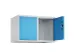 opzetkast,v. locker,2vak.,vak B 400mm,HxBxD 500x800x500mm,cilinderslot