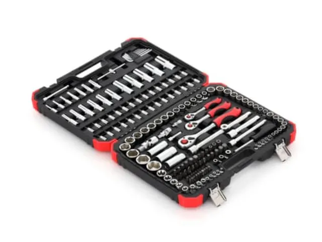 GEDORE R45603172 Dopsleutelset 1/4 inch+3/8 inch+1/2 inch 172stuks