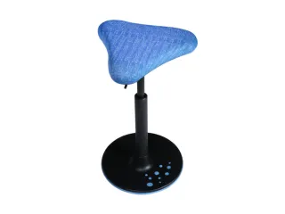 Zit-/stahulp Beweeglijk Zitmechanisme Triangelzitting Blauw Stof - 2