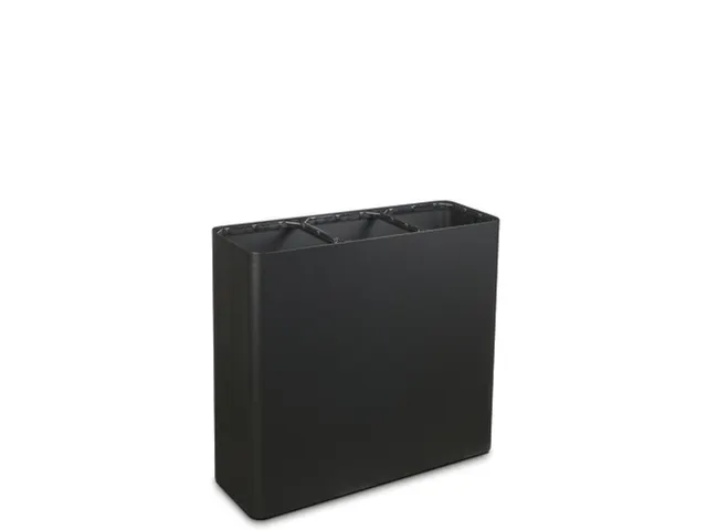 Afvalverzamelstation,3X100L,Romp Zwart