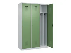 locker voor scheiding van kleding,HxBxD 1850x1200x500mm,3vak