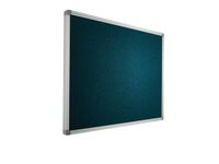 Prikbord 90x120cm Groenblauw Accent Softline Profiel 16mm