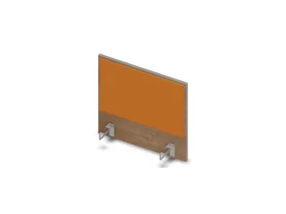 opzetpaneel bureau aanbouw zijkant NT-cherry BN3005-geel 600mm - 1