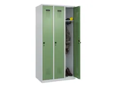locker,HxBxD 1850x900x500mm,3vak,vak B 300mm,draaigrendel