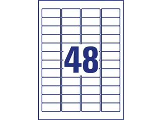 Avery Zweckform Ultra Resistente Etiketten 45.7x21.2mm wit 480 Stuks - 2