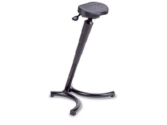 Stahulp Staal H 660-900Mm Pu-Schuimzitting Zwart Schuine Zuil Gasveer