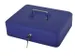 Geldkist Pavo met muntsorteerbak 300x240x90mm blauw
