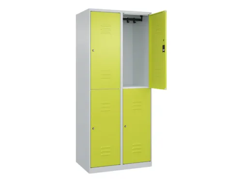 dubbeldekse locker,HxBxD 1850x800x500mm,2x2vak.,vak B 400mm