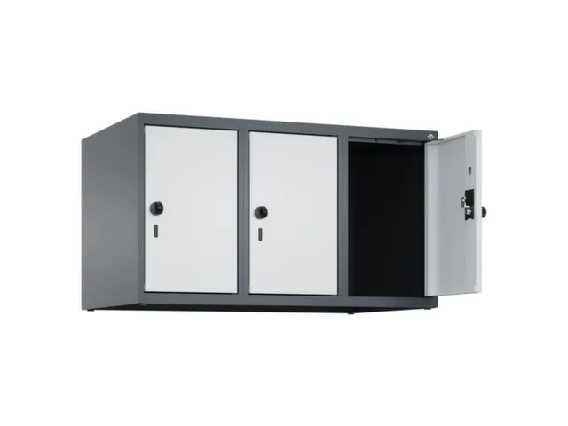 opzetkast,v. locker,3vak.,vak B 300mm,HxBxD 500x900x500mm,draaigrendel