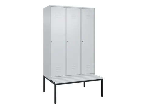 locker voor scheiding van kleding,HxBxD 2120x1200x815mm,3vak