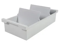 Kaartenbak Exacompta A6 trog kunststof grijs