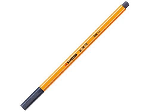 Fineliner STABILO point 88/98 fijn payne's grijs