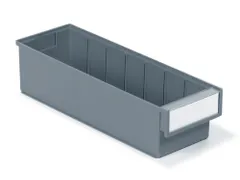 stellingbak,HxBxD 100x132x400mm,PP,grijs