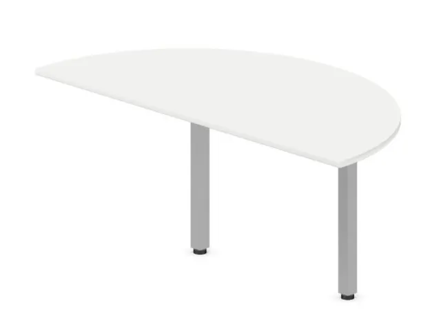 aanbouwtafel,i.h.v.,HxBxD 720-840x1600x800mm,halfrond,Bl-wit