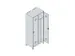 locker voor scheiding van kleding,HxBxD 1950x800x500mm,2vak
