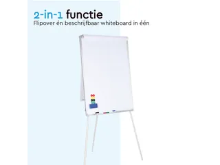 BRASQ Flipover Basic 70x100cm Magnetisch Aluminum met accessoires - 6