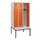 locker met bank,HxBxD 1950x900x815mm,3vak,vak B 300mm,cilinderslot