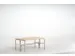 banc double,HxLxP 450x1015x700mm,barrettes en bois