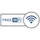 aanwijzingsbord,FREE WiFi,PVC,om te verlijmen,HxB 130x300mm