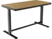 Bureau Assis-Debout électrique cadre noir Chêne blanchi 140cm