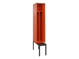 locker met bank,voor scheiding van kleding,HxBxD 2120x300x815mm,1vak