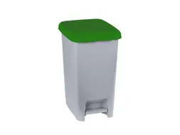Slim,pedaalemmer 60L grijs/groen