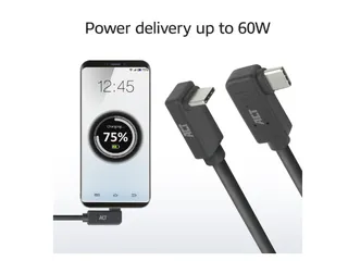 Kabel ACT USB-C hoek links/rechts USB-C hoek boven/beneden 10Gbps 2m - 7