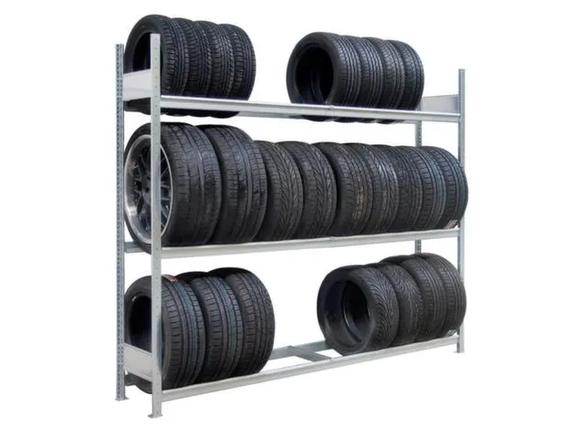 Rayonnage à Pneus Rayonnage De Départ Hxlxp 2000x2250x400 mm 3 niv