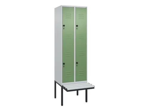 Dubbeldekse dekenkist,HxBxD 2120x600x815mm,2x2vak.,vak B 300mm