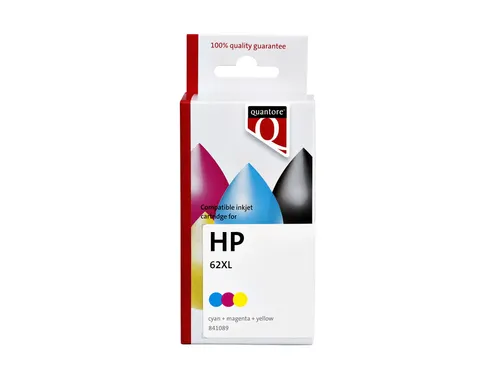 Inktcartridge Quantore alternatief tbv HP C2P07AE 62XL kleur