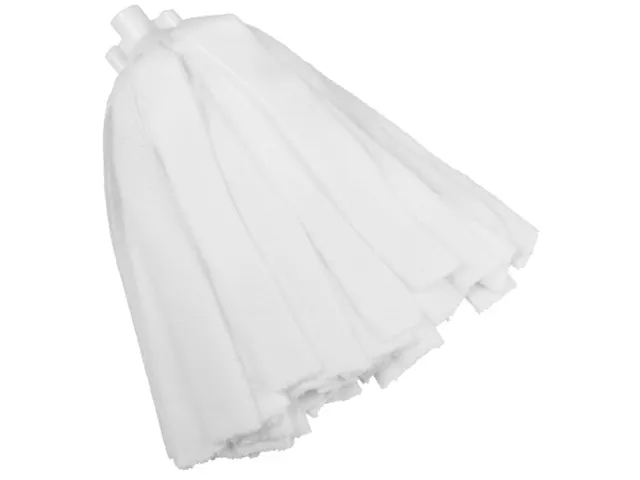 Vikan Microfibre draadmop microvezel stroken schroefdraad Wit
