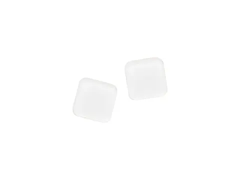 Magneten Naga 25x25mm vierkantacrylic set a 2st. Pure White extra ster