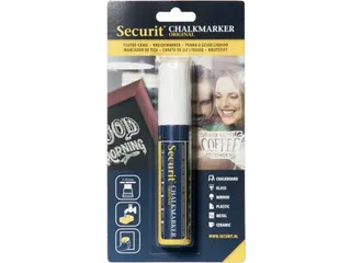 Securit Krijtmarker Large Wit, Op Blister - 1