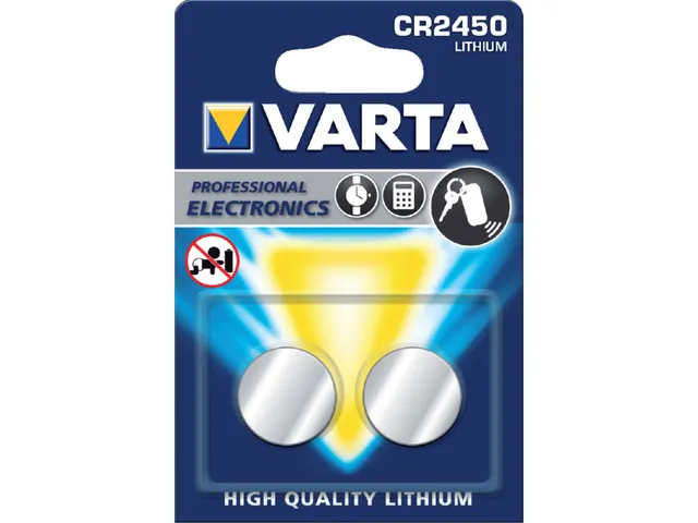 Batterij Varta knoopcel CR2450 lithium blister à 2 stuks