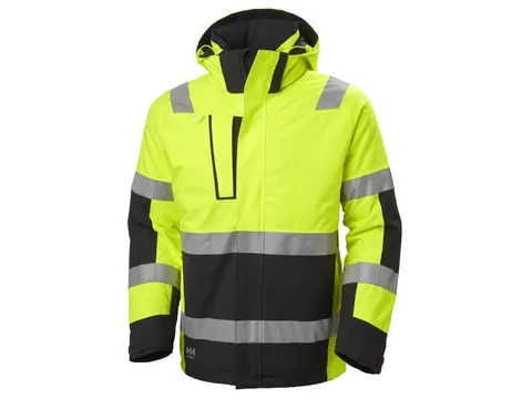 Helly Hansen Alna 2.0 hi-vis winterjas, geel/zwart, maat M, per stuk
