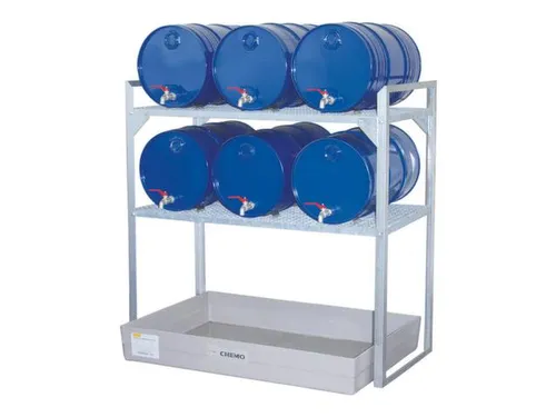 Aftapstelling 1320x630x1300mm M. Bak 150l 6 Vatensteunen 2 Roosters