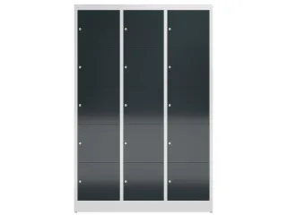 lockerkast,HxBxD 1800x1185x500mm,3x5vakken,vak B 395mm,cil.-slot - 3