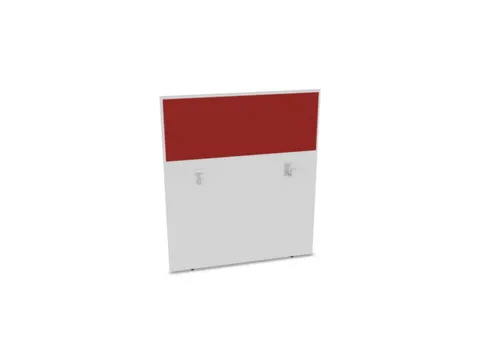baliepaneel,v. bureau,aanbouw achter,B 1000mm,Bl-wit,BN4011-rood