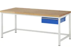 werkbank,HxBxD 840-1040x2000x900mm,beukblad,draagverm. 1250kg