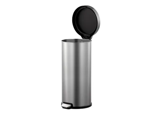 Aria pedaalemmer rond 35 Liter mat RVS