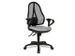 Siège De Bureau Pivotant Assise Gris Clair Dossier Mailles Noir