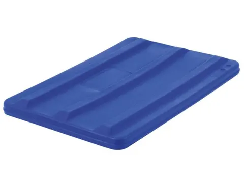 Deksel Voor Verrijdbare Rechthoekige Bak 135 Liter Blauw