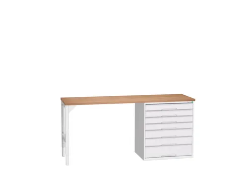 werkbank,HxBxD 930x2000x600mm,multiplexblad,2voeten/1container