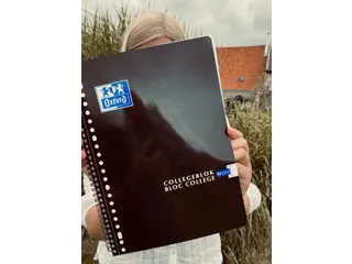 Collegeblok Oxford A4 23-Gaats Lijn 80vel Zwart - 10