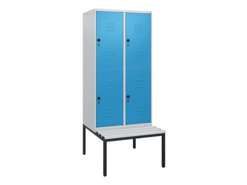 Dubbeldekse dekenkist,HxBxD 1950x800x815mm,2x2vak.,vak B 400mm