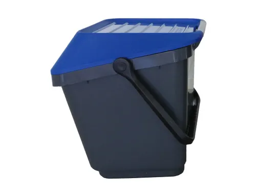 Easymax Afvalbak 35 Liter Grijs Blauw